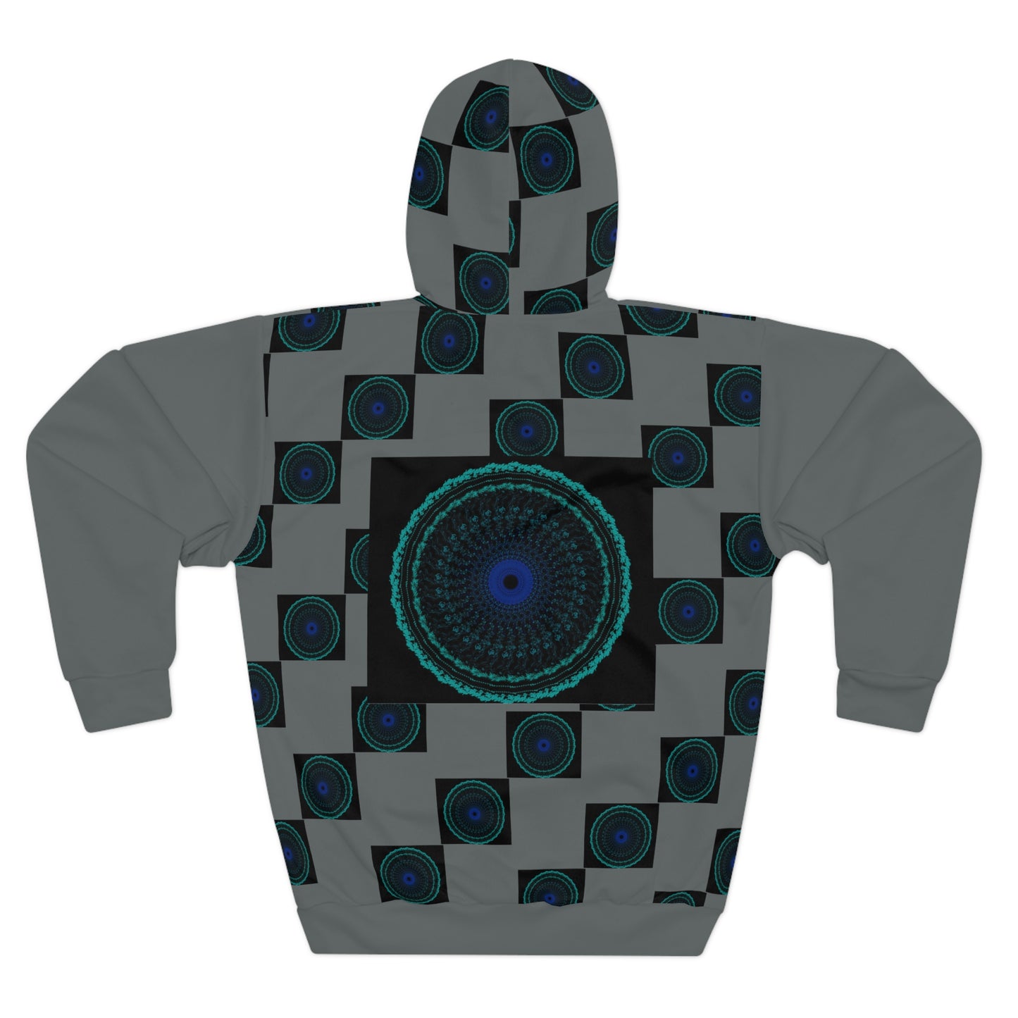 Geometric Pattern Pullover Hoodie, Unisex Abstract Sweatshirt, Chic Casual Wear, Cozy Layer, Gift for Her, Him, Fashion Statement
