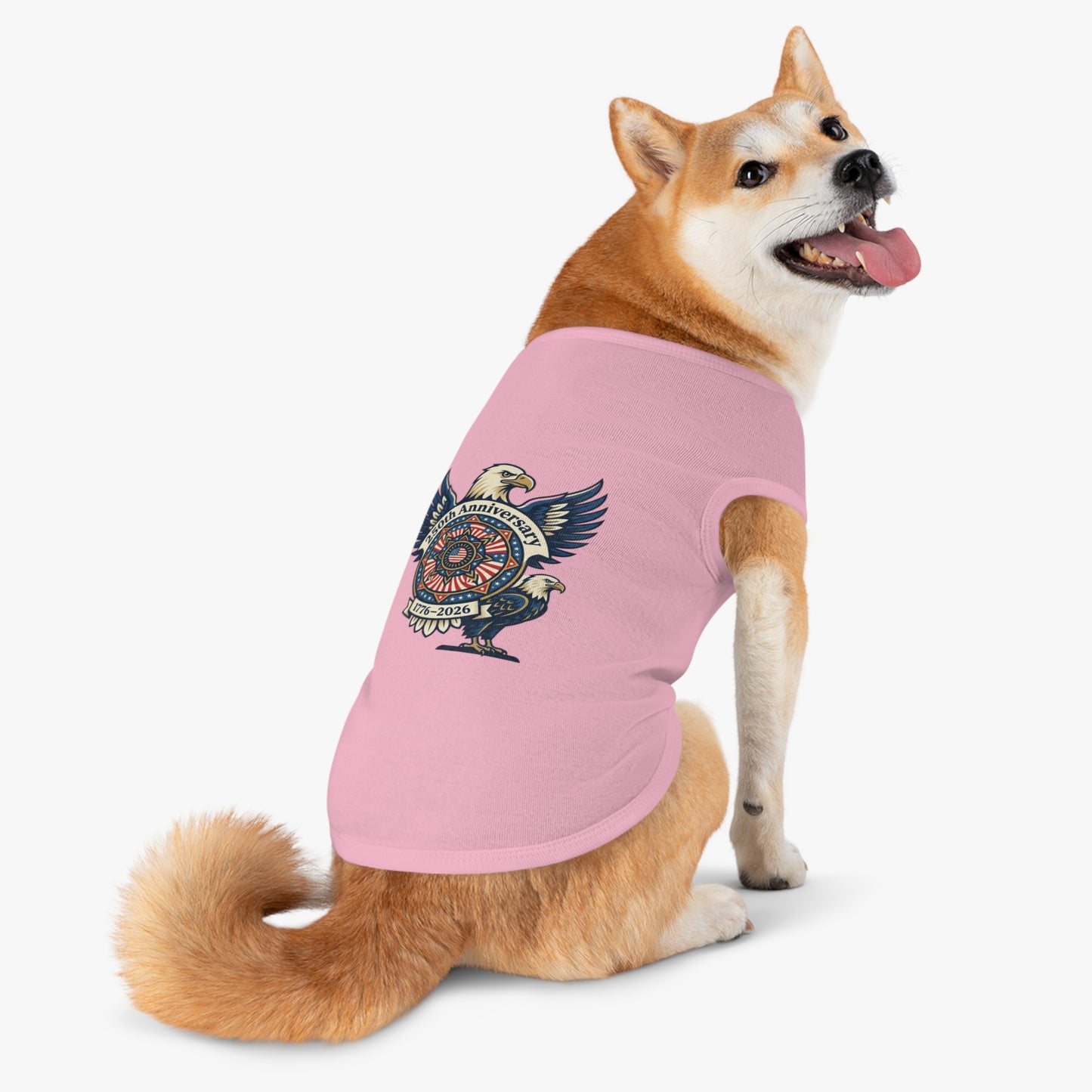 Patriotic 250th Anniversary Pet Tank Top — 1776–2026 Eagle Memorial