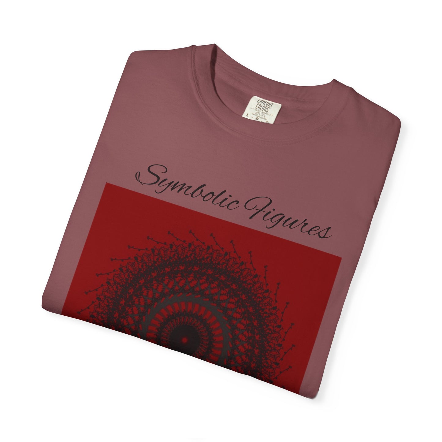 Symbolic Figures Unisex Garment-Dyed T-Shirt - Bohemian Style for Art Lovers