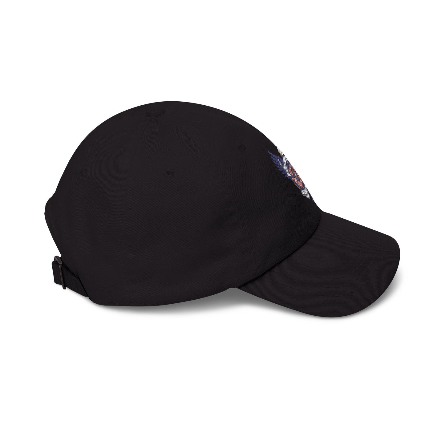 Dad Cap with Retro Eagle Crest Embroidered Patch