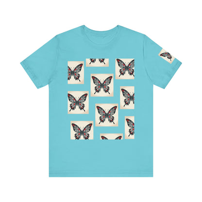Butterfly Graphic Tee | Unisex Short Sleeve Shirt, Casual Wear, Nature Lover Gift, Boho Style, Summer Fashion