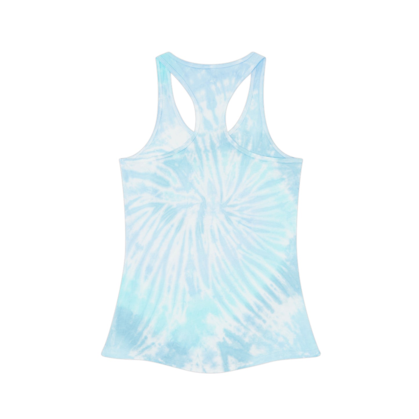 Vibrant Tie Dye Racerback Tank Top, Boho Summer Top, Festival Wear, Yoga Shirt, Beach Outfit, Art-Inspired Activewear