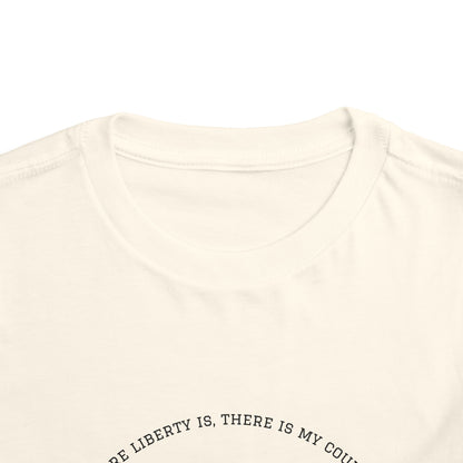 Patriotic Toddler Tee, Cute Kids Patriotic Shirt, Fun 4th of July Gift, Toddler Independence Day Shirt, Citizenship Tee