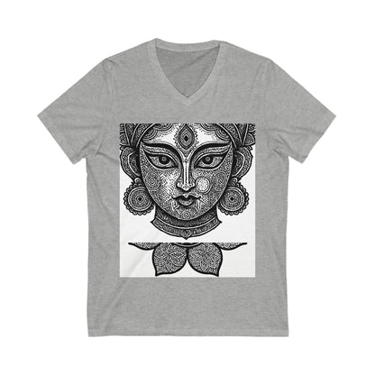 Bohemian Spirit V-Neck Tee, Women’s Graphic Tee, Spiritual Shirt, Festival Apparel, Boho Style