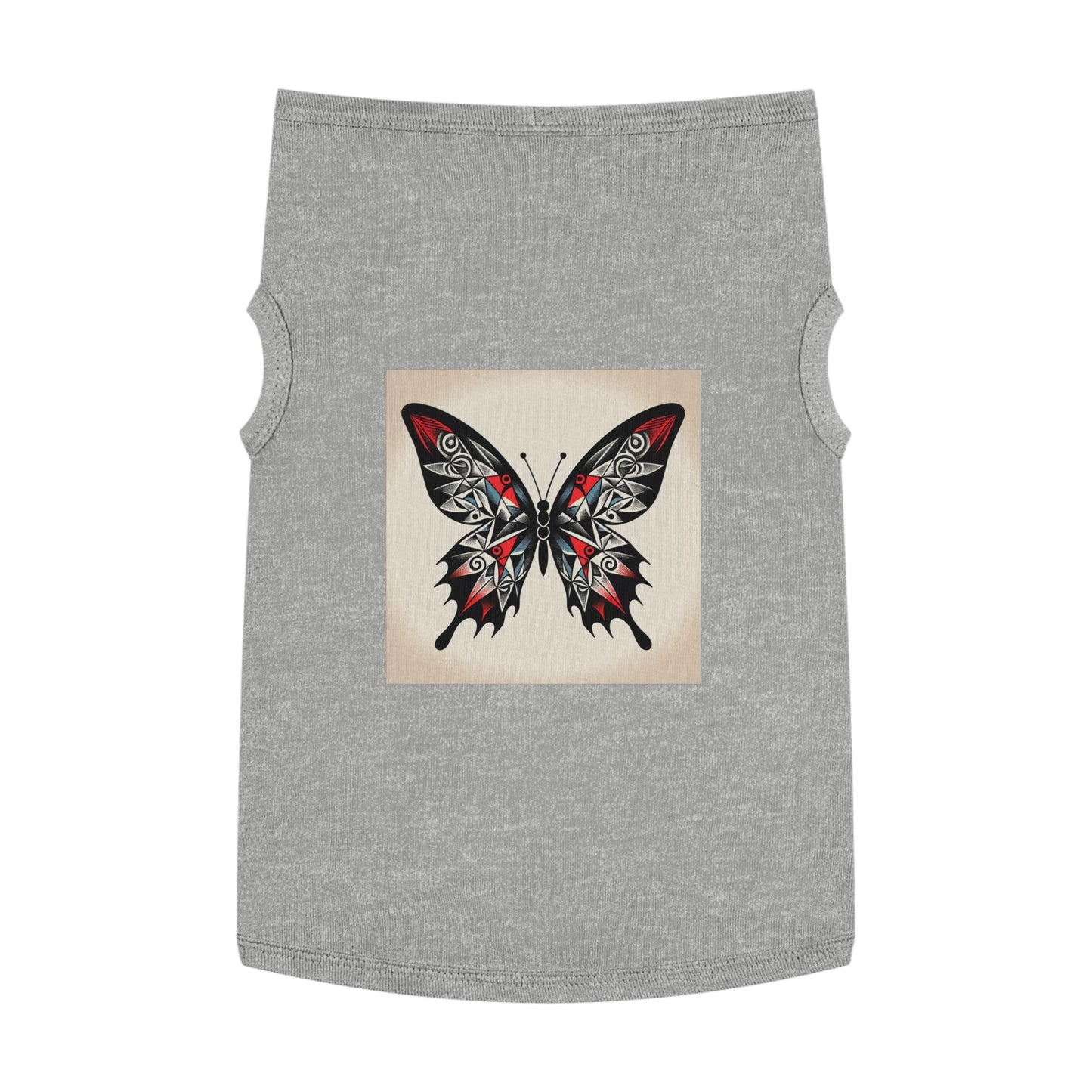 Butterfly Pet Tank Top, Summer Pet Apparel, Cute Dog Shirt, Stylish Cat Tank, Pet Gift for Warm Days, Pet Fashion