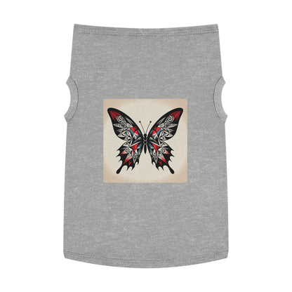 Butterfly Pet Tank Top, Summer Pet Apparel, Cute Dog Shirt, Stylish Cat Tank, Pet Gift for Warm Days, Pet Fashion