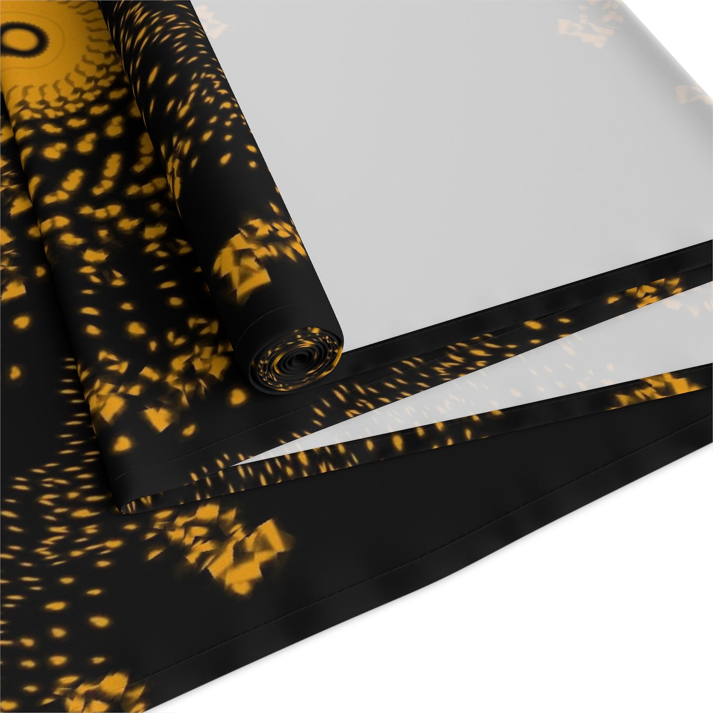 Elegant Gold Mandala Table Runner for Dining & Events
