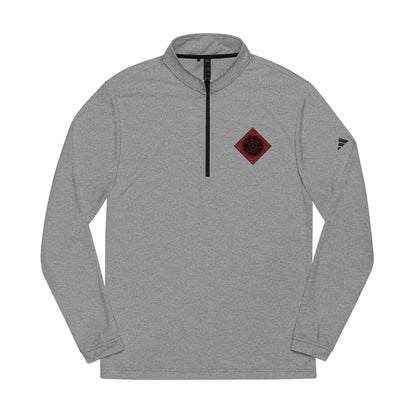 Adidas Quarter-Zip Pullover - Red Mandala Inspired