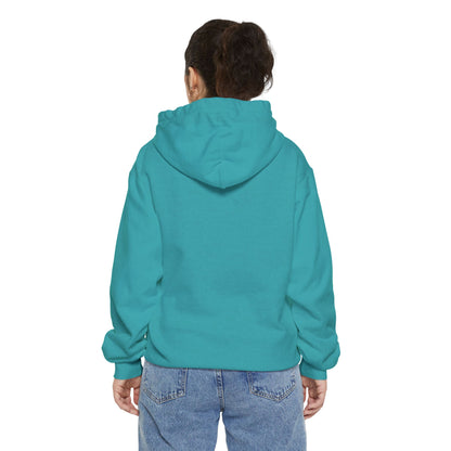 Cosy Unisex Garment-Dyed Hoodie with Unique Red Design | Ideal for Casual Wear, Gift Ideas, Men & Women, Cozy Layering, Fall Fashion