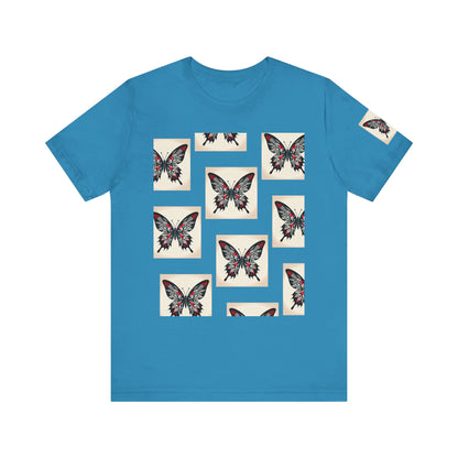 Butterfly Graphic Tee | Unisex Short Sleeve Shirt, Casual Wear, Nature Lover Gift, Boho Style, Summer Fashion