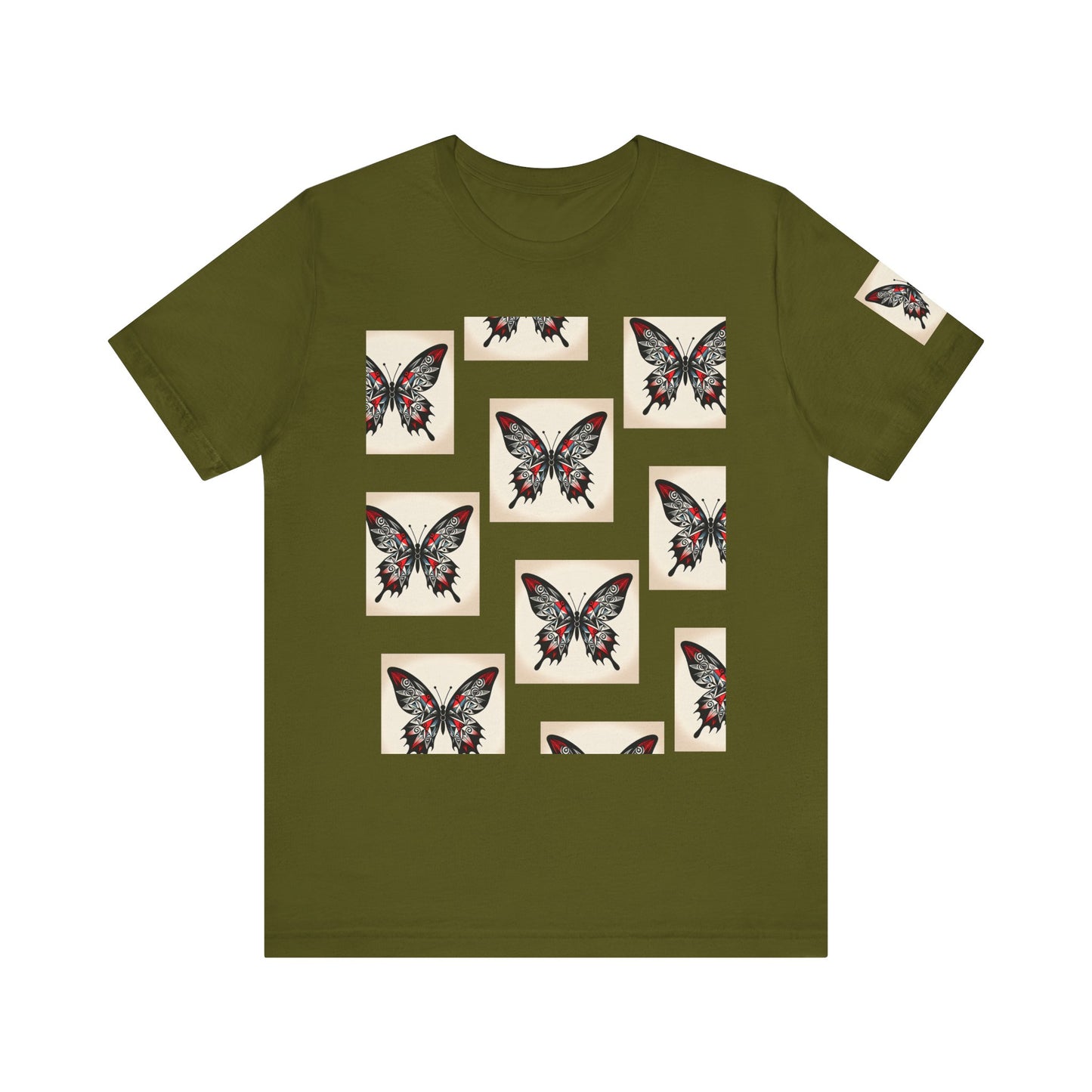 Butterfly Graphic Tee | Unisex Short Sleeve Shirt, Casual Wear, Nature Lover Gift, Boho Style, Summer Fashion