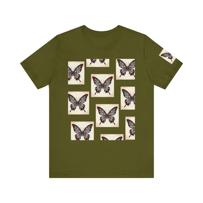 Butterfly Graphic Tee | Unisex Short Sleeve Shirt, Casual Wear, Nature Lover Gift, Boho Style, Summer Fashion
