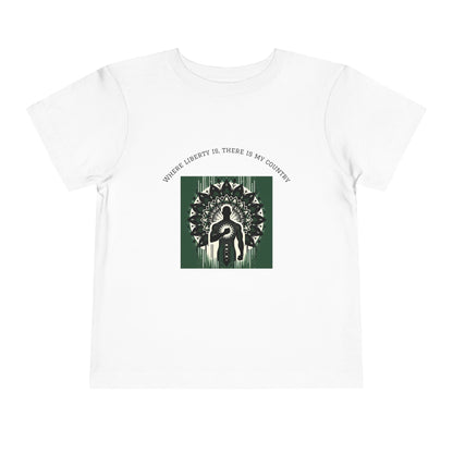 Patriotic Toddler Tee, Cute Kids Patriotic Shirt, Fun 4th of July Gift, Toddler Independence Day Shirt, Citizenship Tee
