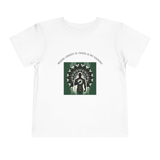 Patriotic Toddler Tee, Cute Kids Patriotic Shirt, Fun 4th of July Gift, Toddler Independence Day Shirt, Citizenship Tee