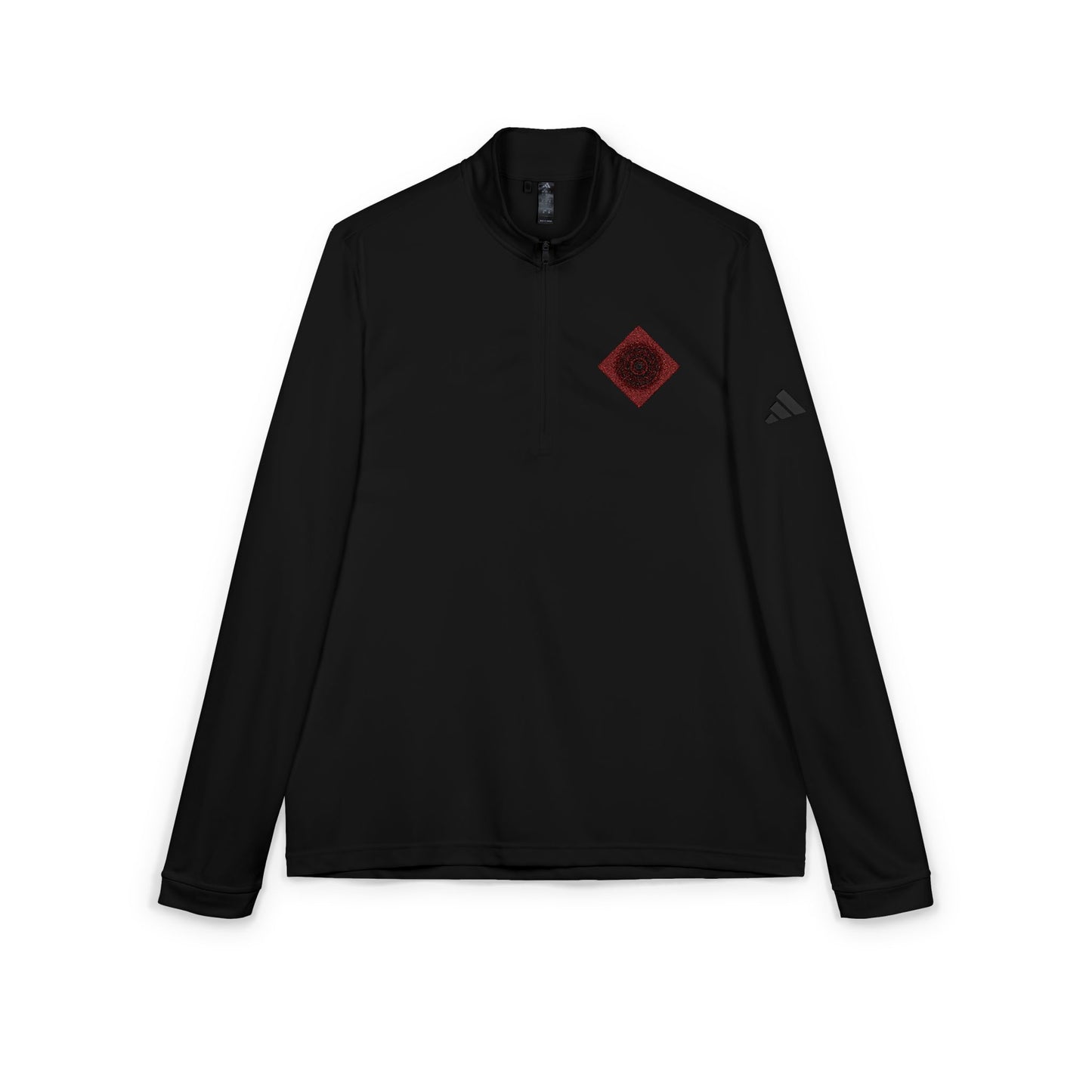 Adidas Quarter-Zip Pullover - Red Mandala Inspired