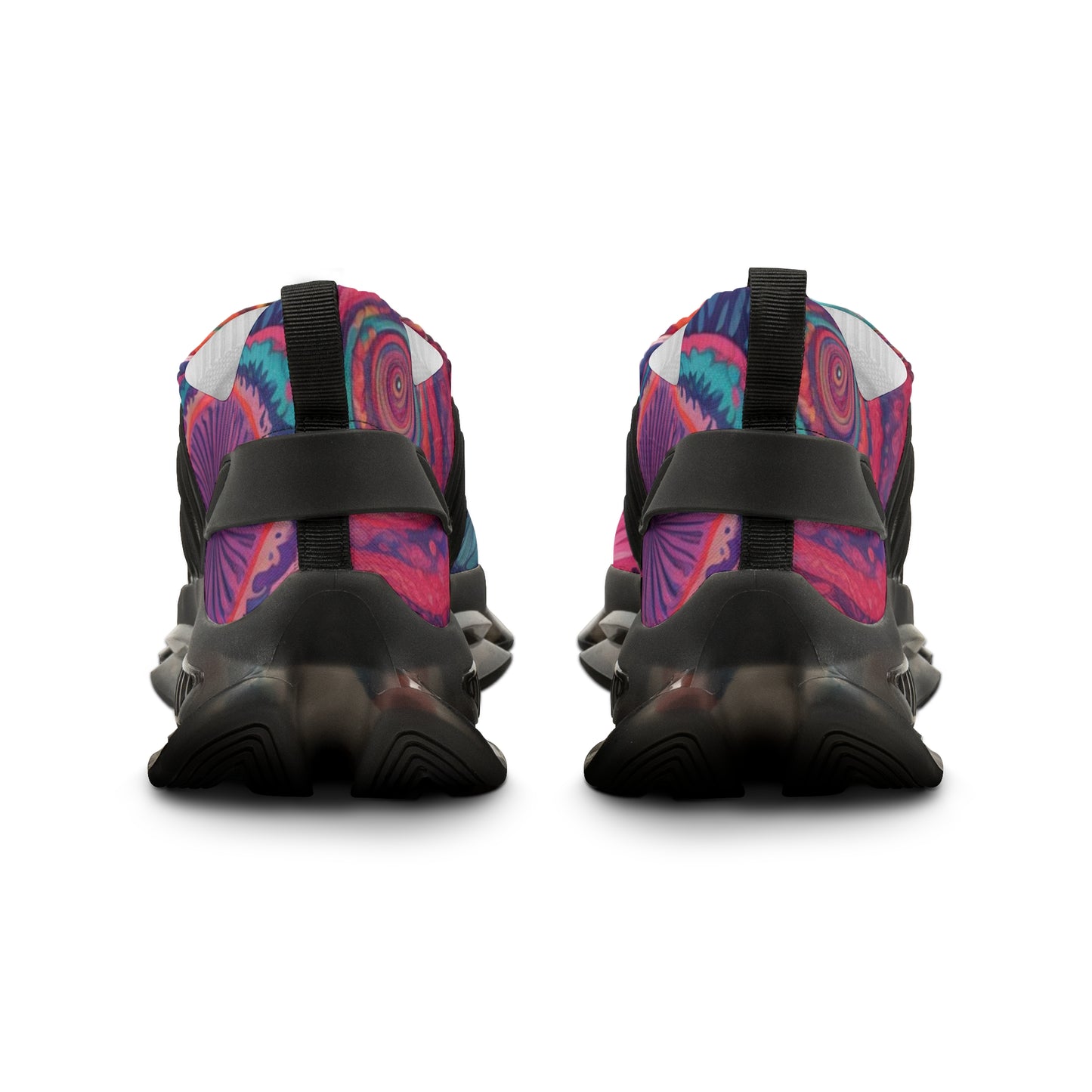 Vibrant Men's Mesh Sneakers with Colorful Mandala Design