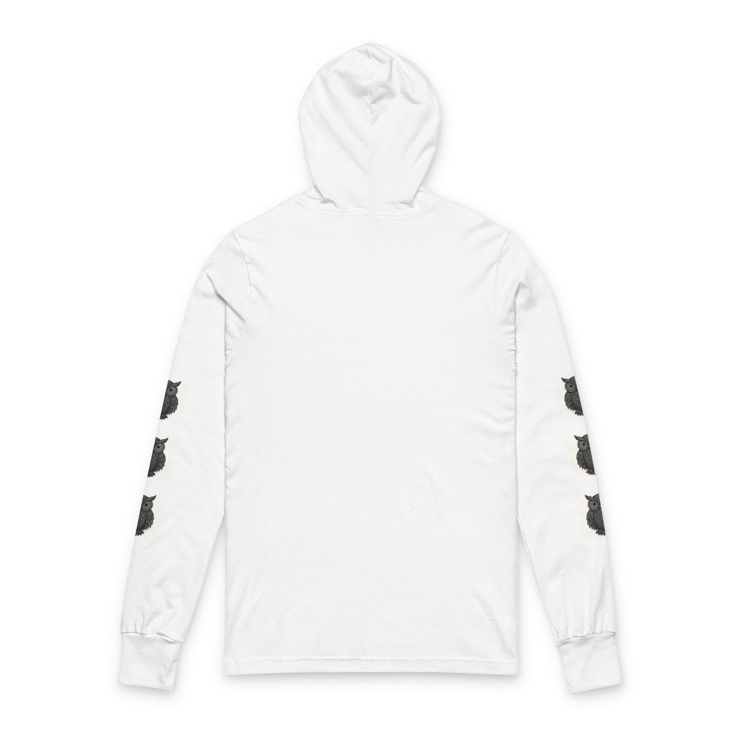 Owl Graphic Unisex Hoodie, Cozy Long Sleeve Tee for Nature Lovers, Unique Gift for Owl Lovers, Ideal for Fall, Halloween, and Everyday Wear