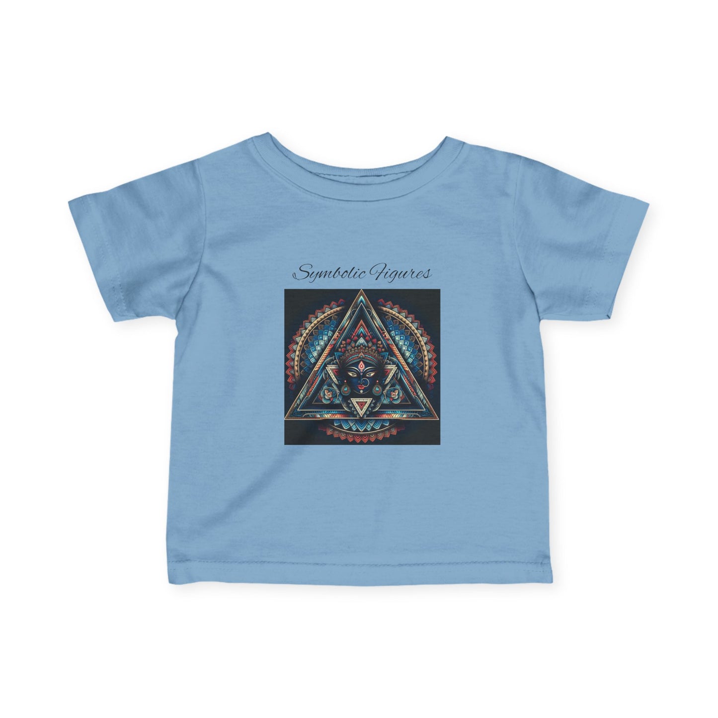 Infant Fine Jersey Tee with Geometric Design, Cute Baby T-Shirt, Unique Baby Gift, Toddler Fashion, Kids' Graphic Tee, Stylish Infant Wear