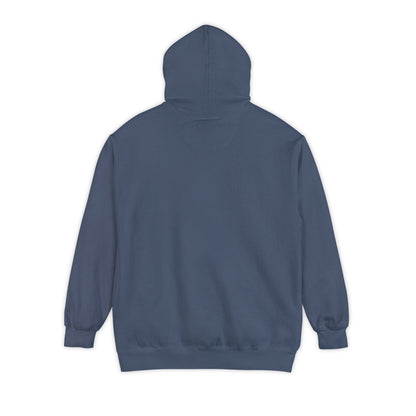 Cosy Unisex Garment-Dyed Hoodie with Unique Red Design | Ideal for Casual Wear, Gift Ideas, Men & Women, Cozy Layering, Fall Fashion