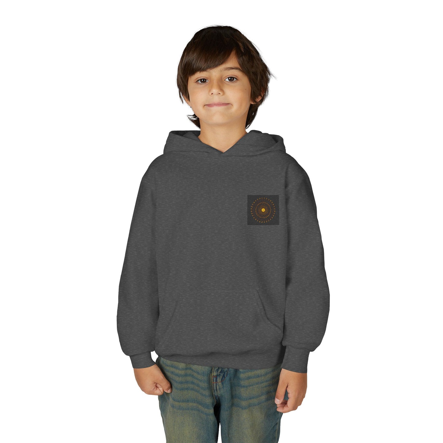 Youth Hooded Sweatshirt, Cozy Pullover for Kids, Ideal for Casual Wear, Perfect for Holidays, Gift for Birthdays, Comfortable Layering