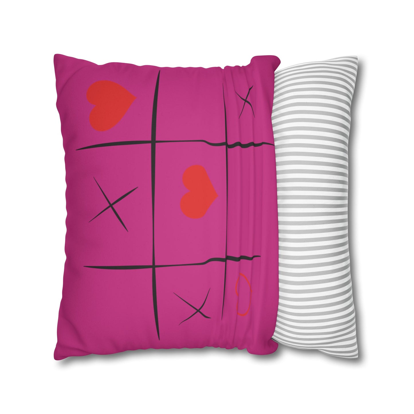 Wild Hearts Don't Break Faux Suede Pillowcase – Boho Decor for Heartfelt Spaces