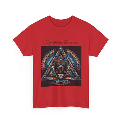 Symbiotic Figures Graphic Tee, Unisex Cotton T-Shirt, Psychedelic Art Shirt, Bohemian Style Tee, Mindful Wear, Festival Clothing