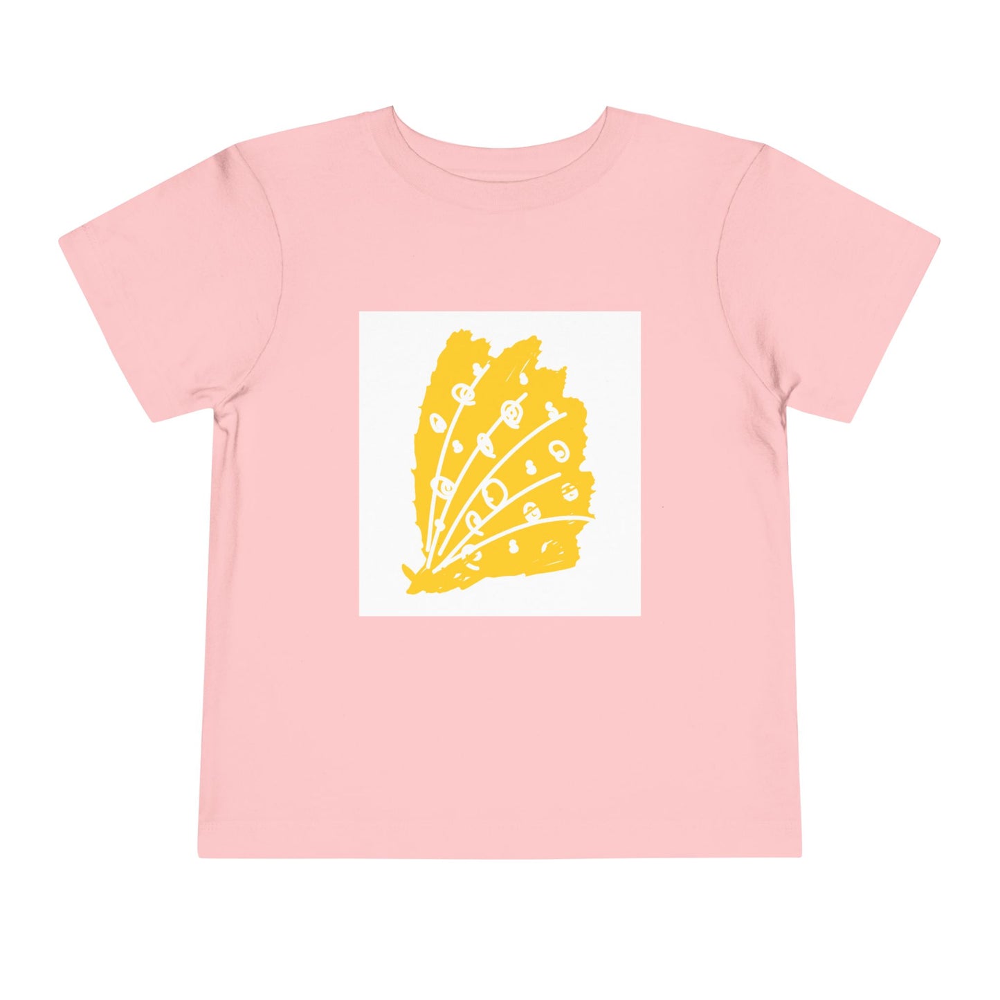 Sunny Leaf Toddler Tee, Cute Kid's Shirt, Summer Outfit, Nature Inspired Tee, Gift for Toddlers, Playtime Clothing, Eco-Friendly Tee