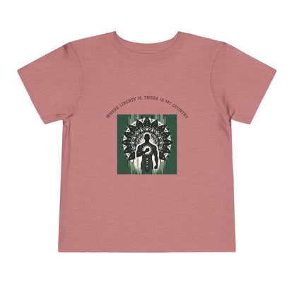 Patriotic Toddler Tee, Cute Kids Patriotic Shirt, Fun 4th of July Gift, Toddler Independence Day Shirt, Citizenship Tee