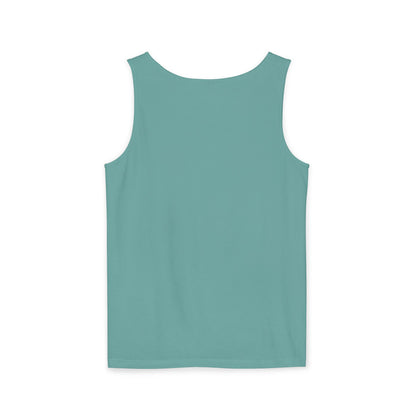 Symbolic Figures Unisex Garment-Dyed Tank Top, Boho Style Tee, Festival Wear, Yoga Shirt, Spiritual Gift