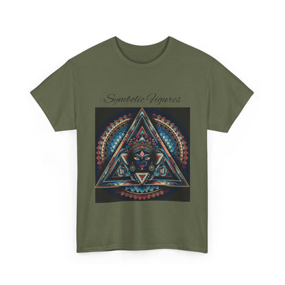 Symbiotic Figures Graphic Tee, Unisex Cotton T-Shirt, Psychedelic Art Shirt, Bohemian Style Tee, Mindful Wear, Festival Clothing