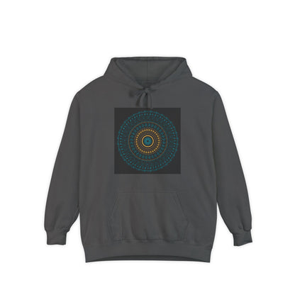 Cosy Unisex Garment-Dyed Hoodie with Unique Red Design | Ideal for Casual Wear, Gift Ideas, Men & Women, Cozy Layering, Fall Fashion