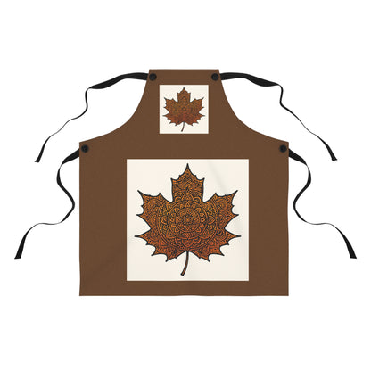 Fall-Themed Apron, Cozy Cooking Apron, Pumpkin Design Apron, Thanksgiving Gift for Chefs, Autumn Kitchen Accessory, AOP Apron
