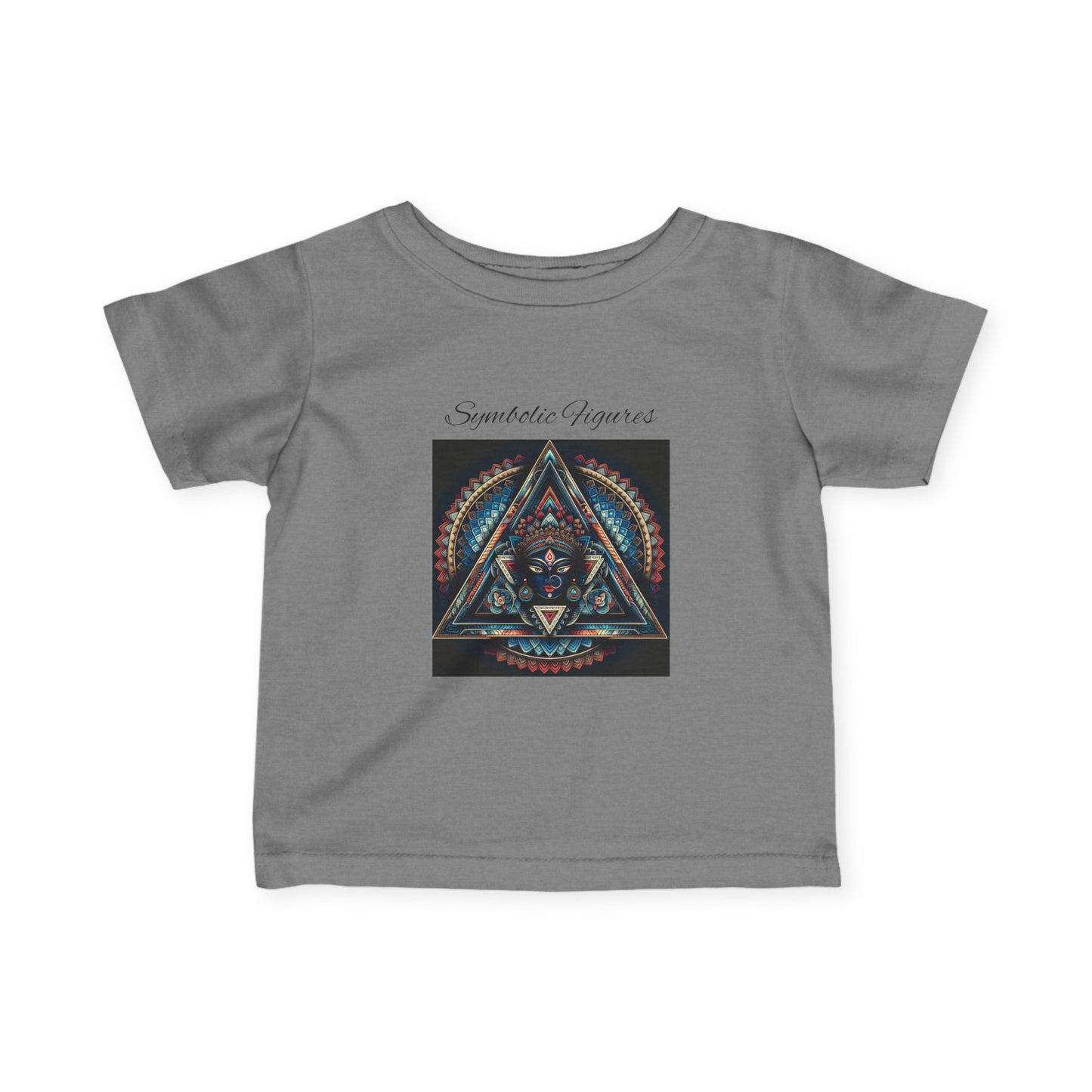 Infant Fine Jersey Tee with Geometric Design, Cute Baby T-Shirt, Unique Baby Gift, Toddler Fashion, Kids' Graphic Tee, Stylish Infant Wear