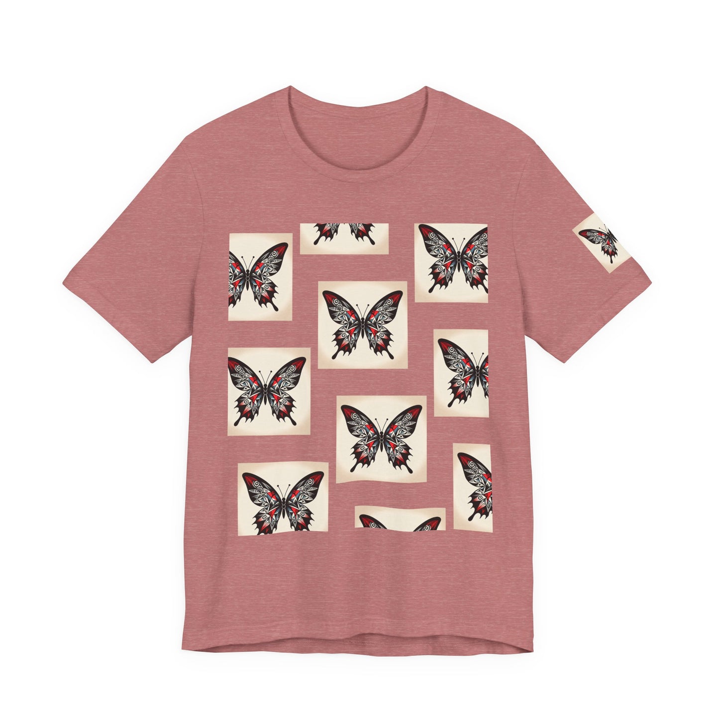 Butterfly Graphic Tee | Unisex Short Sleeve Shirt, Casual Wear, Nature Lover Gift, Boho Style, Summer Fashion