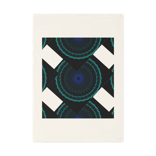 Colorful Geometric Cotton Tea Towel, Modern Kitchen Decor, Unique Gift for Art Lovers, Trendy Cooking Accessory, Perfect for Housewarming