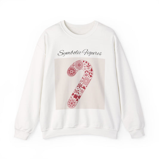Stylish Candy Cane Sweatshirt for Cozy Winter Days, Unisex Crewneck, Holiday Apparel, Christmas Gift, Winter Wardrobe, Seasonal Fashion