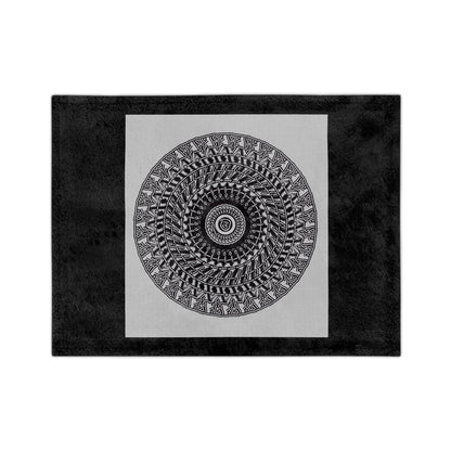 Cozy Mandala Velveteen Microfiber Blanket - Perfect for Home Decor & Gifting
