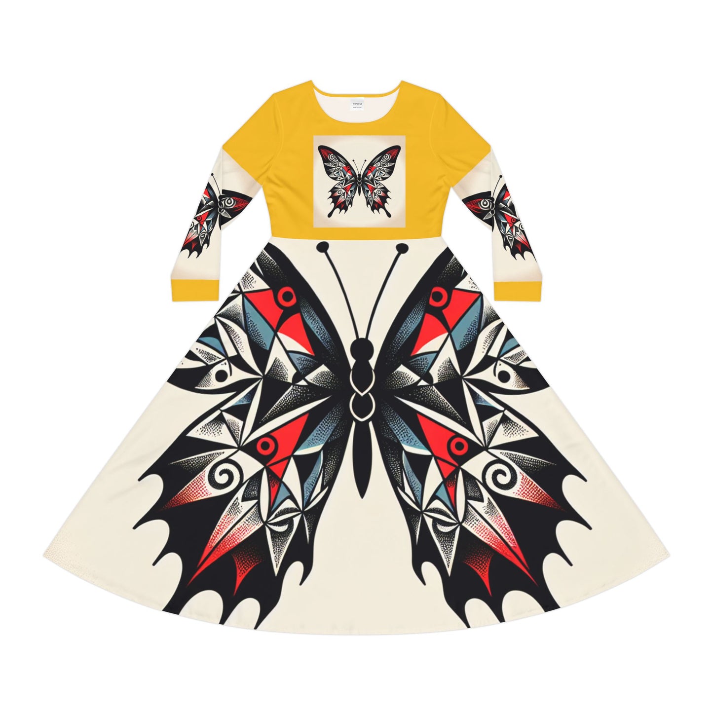 Women's Long Sleeve Dance Dress with Eye-Catching Butterfly Design - Ideal for Recitals, Spring Festivities, or Casual Wear, Dance [...]