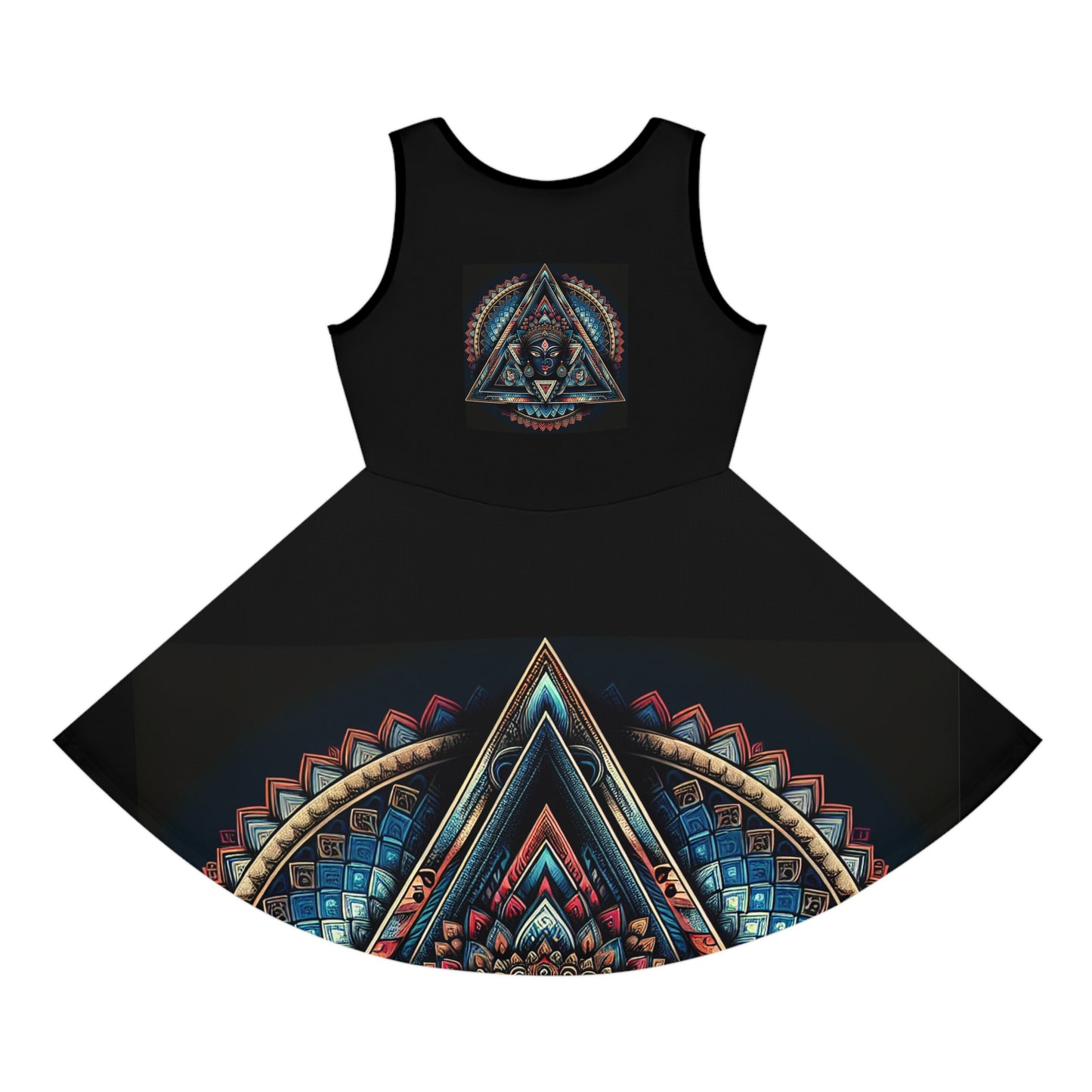Bohemian Girls' Sleeveless Sundress, Summer Dress, Festival Wear, Vacation Outfit, Casual Sunshine Dress, Gifts for Daughters
