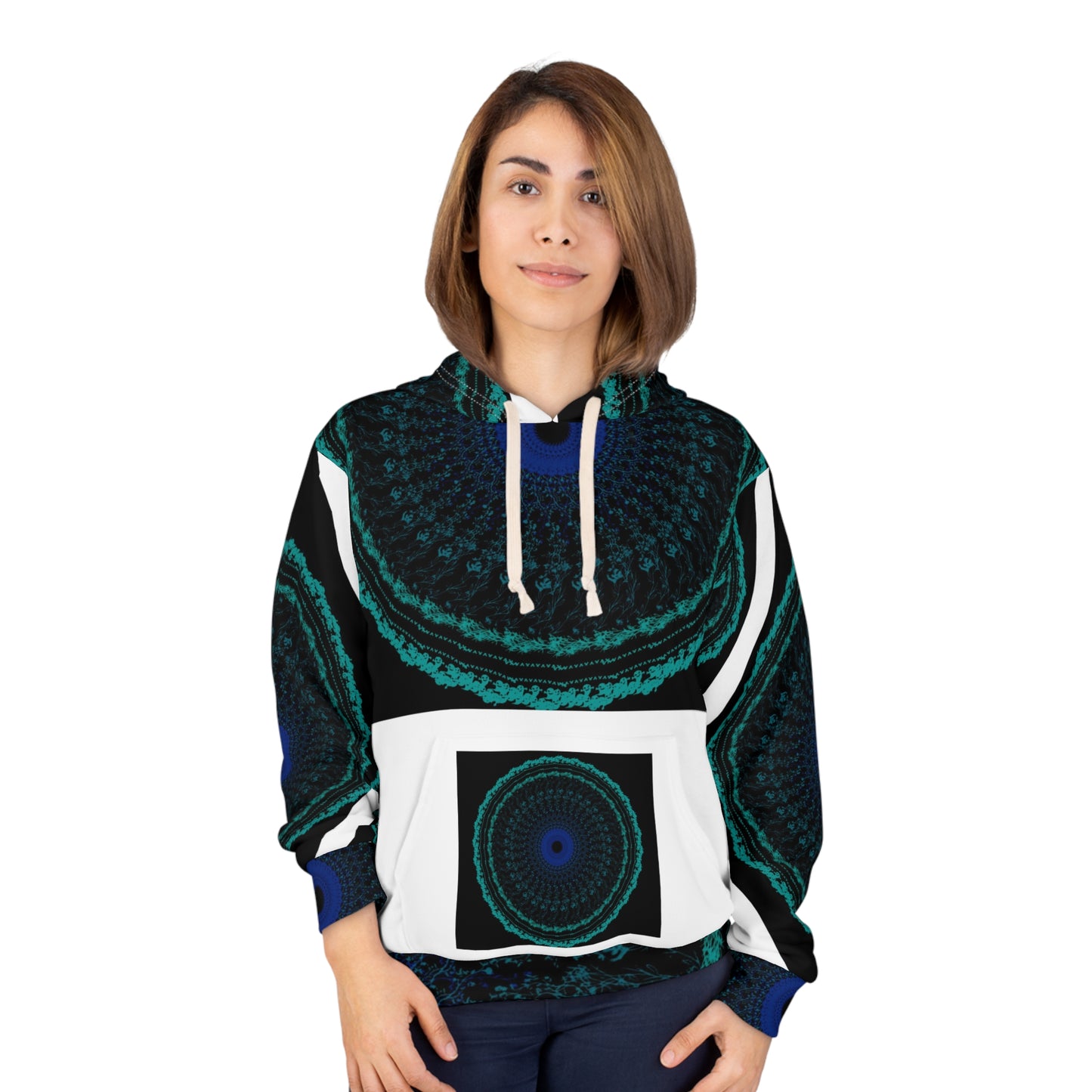 Vibrant Geometric Unisex Pullover Hoodie, Cozy Casual Wear, Unique Gift for Friends, Fashion Statement, Artistic Apparel, Everyday Style
