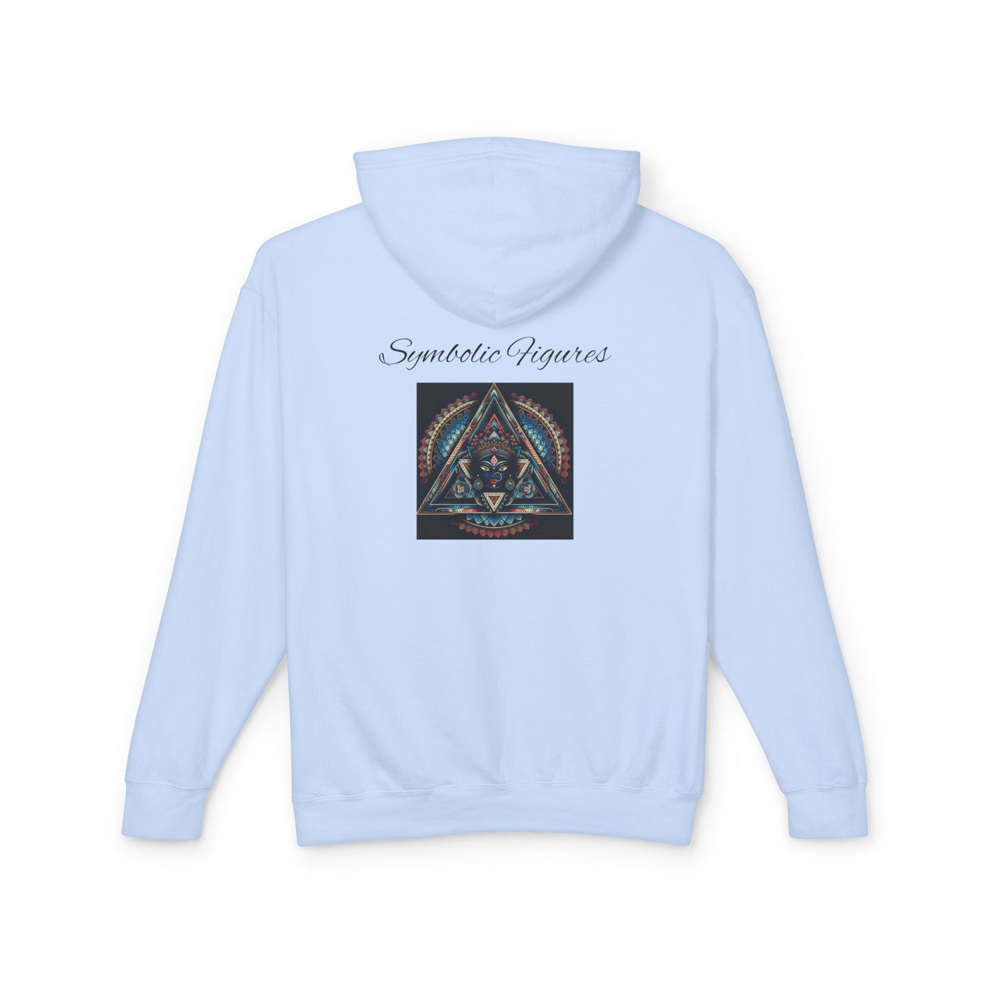 Vibrant Artistic Hoodie, Symbolic Figures Design, Lightweight Sweatshirt for Casual Wear, Unique Gift for Art Lovers, Cozy Unisex Clothing