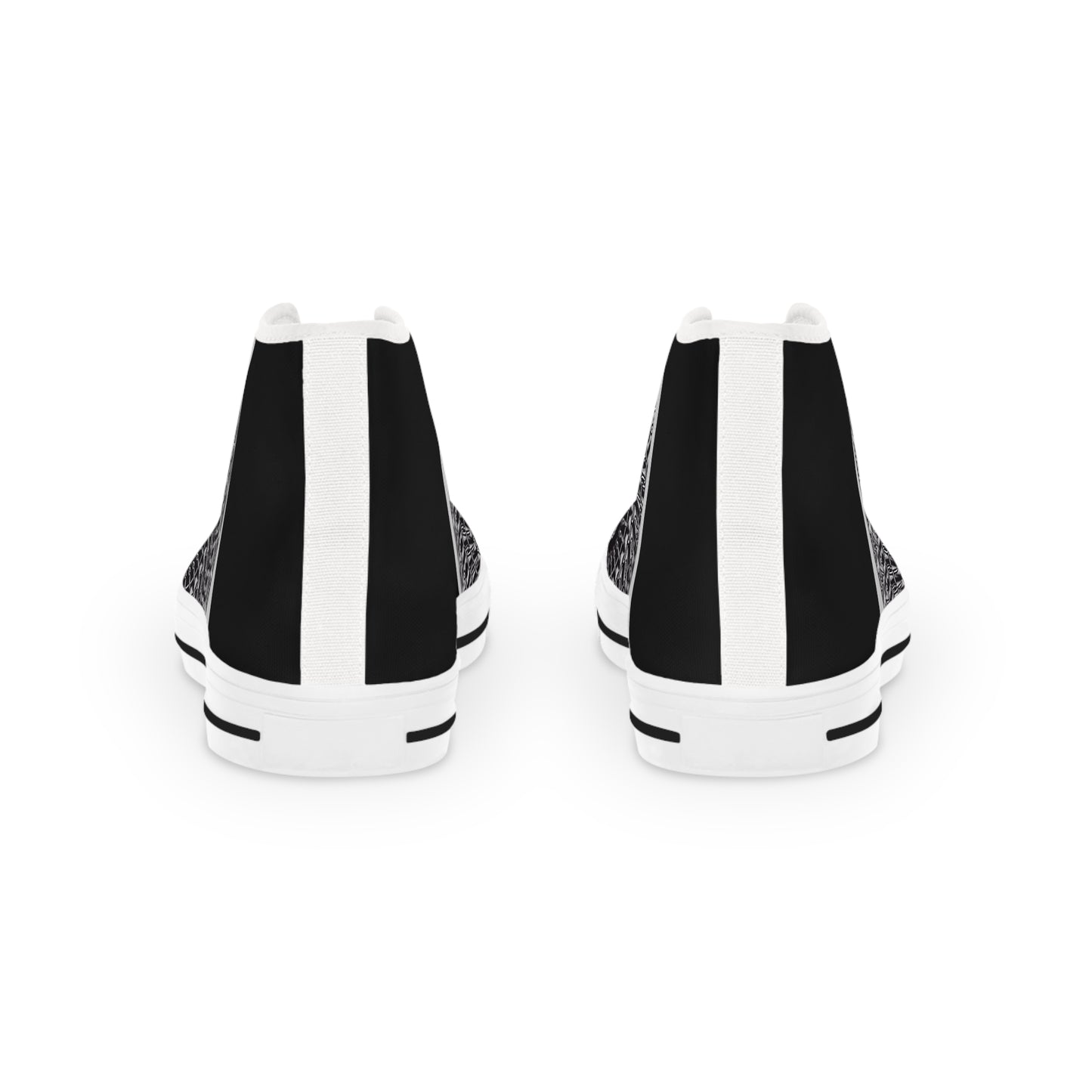 Stylish High Top Sneakers with Intricate Spiral Design