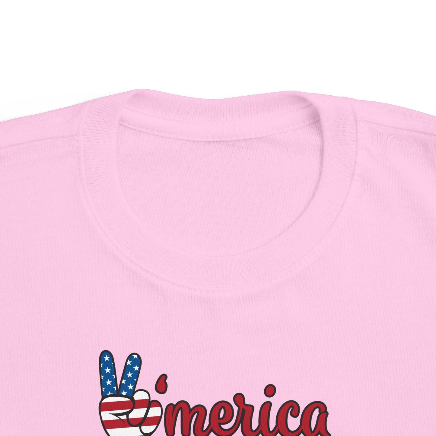 'Merica Bison Toddler Tee — Patriotic 4th of July Baby Shirt