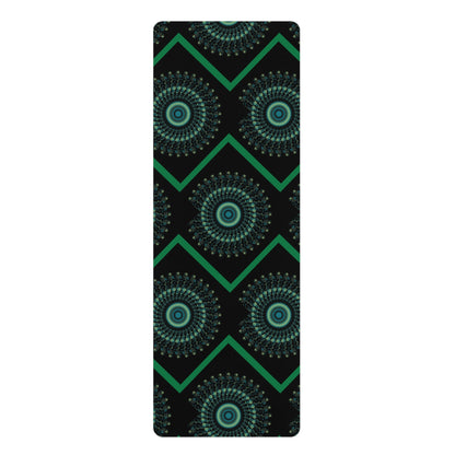 Mandala Pattern Rubber Yoga Mat | Non-Slip Exercise Mat for Yoga and Fitness
