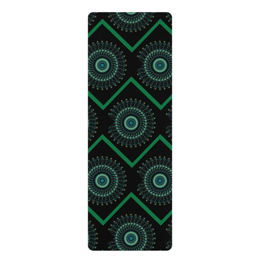 Mandala Pattern Rubber Yoga Mat | Non-Slip Exercise Mat for Yoga and Fitness