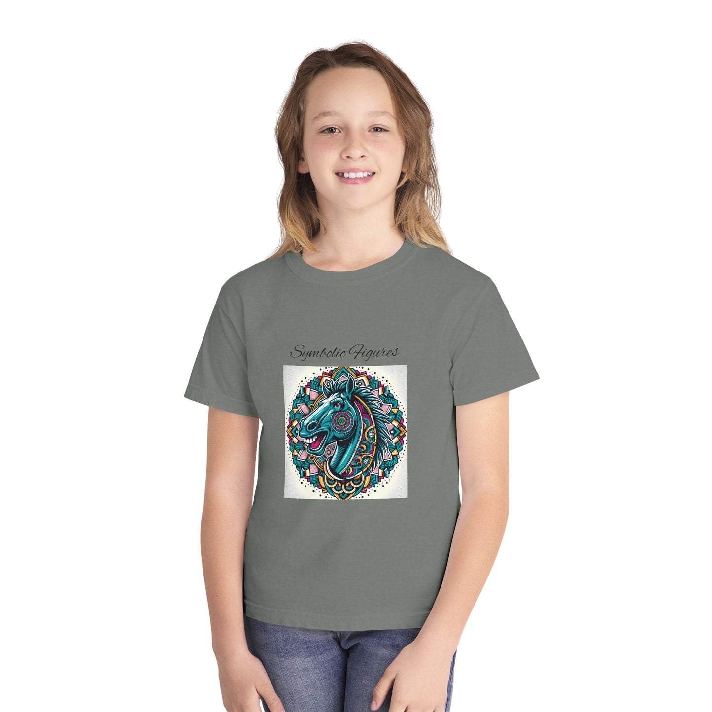 Colorful Unicorn Youth Tee, Playful Graphic Tee, Magical Kids Shirt, Birthday Gift, Fun Party Apparel