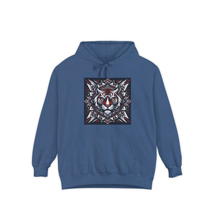 Fearless Tiger Design Hoodie, Cozy Unisex Hoodie, Gift for Him/Her, Stylish Casual Wear, Cool Streetwear