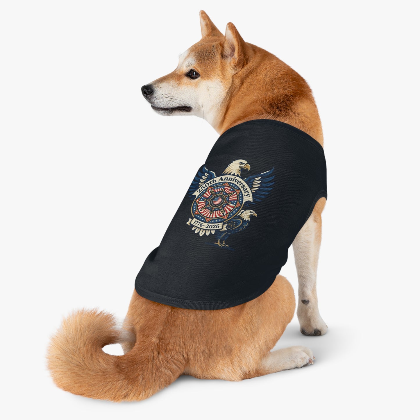 Patriotic 250th Anniversary Pet Tank Top — 1776–2026 Eagle Memorial