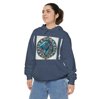 Mustang Design Hoodie, Cozy Unisex Hoodie, Gift for Him/Her, Stylish Casual Wear, Cool Streetwear